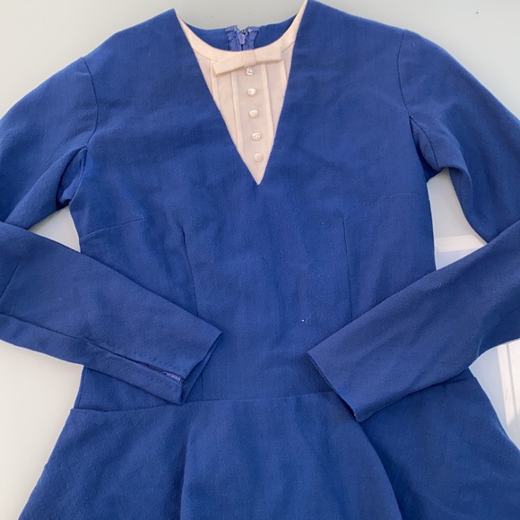 Vintage Blue 1960’s skater dress/brief 10/12 - Picture 2 of 7